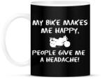 printfashion HEADACHE - Bögre - Fekete (2920325)