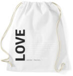 printfashion LOVE - Sportzsák, Tornazsák - Fehér (1157374)