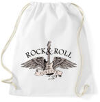 printfashion Rock and roll - Sportzsák, Tornazsák - Fehér (14060831)
