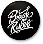 printfashion Szegd meg a szabályokat! - Kitűző, hűtőmágnes - Fekete (3091492)