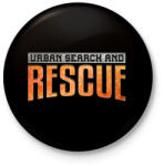 printfashion US&Rescue - Kitűző, hűtőmágnes - Fekete (3093189)