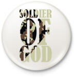 printfashion Isten katonája - Kitűző, hűtőmágnes - Fehér (7701566)