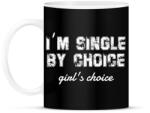 printfashion I'm single by choice - white - Bögre - Fekete (7285831)