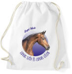 printfashion Lovas szív - Angol Telivér - Sportzsák, Tornazsák - Fehér (7188436)