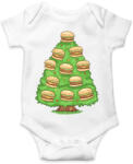 printfashion Hamburger karácsonyfa - Baba Body - Fehér (14722425)