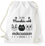 printfashion Az őrült macskás nők - Sportzsák, Tornazsák - Fehér (6234670)