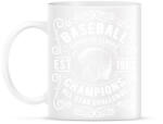 printfashion Baseball Szuper bajnokság - Bögre - Fehér (788118)