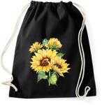 printfashion napraforgó - Sportzsák, Tornazsák - Fekete (13925070)