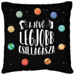 printfashion A jövő csillagásza - Párnahuzat, Díszpárnahuzat - Fekete (9730299)