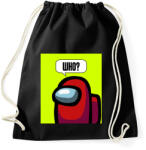 printfashion Among us Who - Sportzsák, Tornazsák - Fekete (3027304)