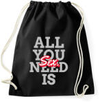 printfashion All you need is sex - Sportzsák, Tornazsák - Fekete (9959129)