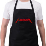 printfashion Alkoholista paródia - Kötény - Fekete (4933729)
