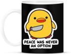 printfashion Peace was never an option - Bögre - Fekete (16467782)
