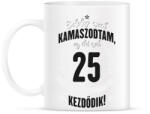printfashion kamasz-25-black-white - Bögre - Fehér (790922)