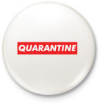 printfashion Quarantine - Kitűző, hűtőmágnes - Fehér (3088348)