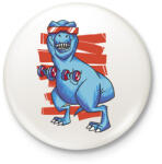 printfashion Gyúrós t-rex - Kitűző, hűtőmágnes - Fehér (11737294)