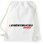 printfashion Legénybúcsú 2023/04 - Sportzsák, Tornazsák - Fehér (11743994)