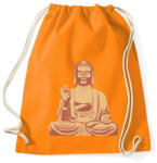 printfashion Buddha - Sportzsák, Tornazsák - Narancssárga (410973)