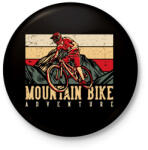 printfashion Mountain Bike kaland sötét alaphoz - Kitűző, hűtőmágnes - Fekete (11511941)