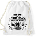 printfashion Életem legfontosabb napja - Sportzsák, Tornazsák - Fehér (7434274)
