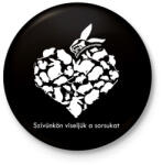 printfashion Együtt A Kisállatokért Alapítvány - Kitűző, hűtőmágnes - Fekete (13444520)