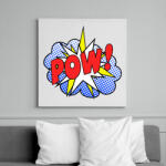 printfashion POOOOWWW - Vászonkép - Fehér (6629664)