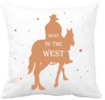 printfashion Best in the west - Párnahuzat, Díszpárnahuzat - Fehér (7500177)