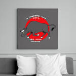 printfashion Motiváció - Vászonkép - Sötétszürke (15099013)