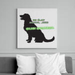 printfashion Golden retriever - Vászonkép - Fehér (13986402)