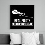 printfashion Real pilots - Vászonkép - Fekete (6650649)