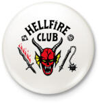 printfashion #HellfireClub - Stranger Things - Kitűző, hűtőmágnes - Fehér (7451154)