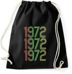 printfashion 1972 - Sportzsák, Tornazsák - Fekete (4273956)
