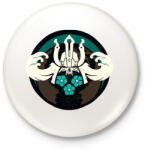 printfashion Samurai logo - Kitűző, hűtőmágnes - Fehér (3087836)