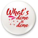 printfashion Ami kész, az kész - Kitűző, hűtőmágnes - Fehér (3090074)