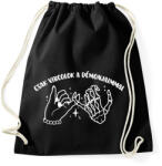 printfashion Csak vibeolok a démonjaimmal - Sportzsák, Tornazsák - Fekete (16466074)