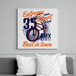 printfashion bmx - Vászonkép - Fehér (15511847)