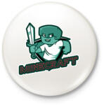 printfashion minecraft - Kitűző, hűtőmágnes - Fehér (11695374)