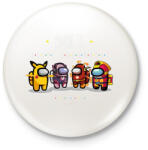 printfashion Among us Elite crewmates set - Kitűző, hűtőmágnes - Fehér (4205730)