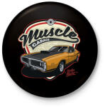 printfashion muscle car - Kitűző, hűtőmágnes - Fekete (13675390)