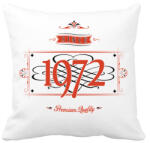 printfashion since-1972-red-black - Párnahuzat, Díszpárnahuzat - Fehér (529136)