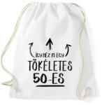 printfashion Így néz ki egy tökéletes 50-es - Sportzsák, Tornazsák - Fehér (1444142)