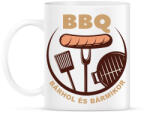 printfashion BBQ bárhol és bármikor - Bögre - Fehér (6293039)