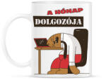 printfashion A hónap dolgozója - lajhár - Bögre - Fehér (4756079)