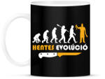printfashion Hentes evolúció - Bögre - Fekete (9390132)