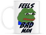 printfashion Feels bad man meme - Bögre - Fehér (5966750)