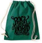printfashion Rock my world - Sportzsák, Tornazsák - Sötétzöld (80585)