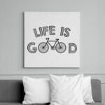 printfashion Life is good - Bike - Vászonkép - Fehér (7433504)