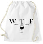 printfashion Wine Time Finally - Sportzsák, Tornazsák - Fehér (4816668)