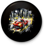 printfashion LEGO Ferrari - Kitűző, hűtőmágnes - Fekete (15535695)