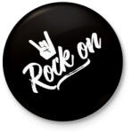 printfashion Rock n Roll - Kitűző, hűtőmágnes - Fekete (3097405)